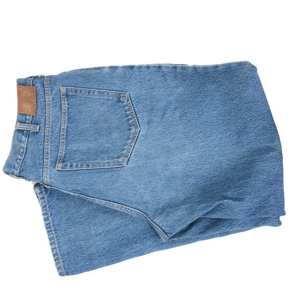 2 PAIRS! Lands End Men's 34X30 Blue Denim Straight Leg Jeans Medium Wash - Picture 4 of 8